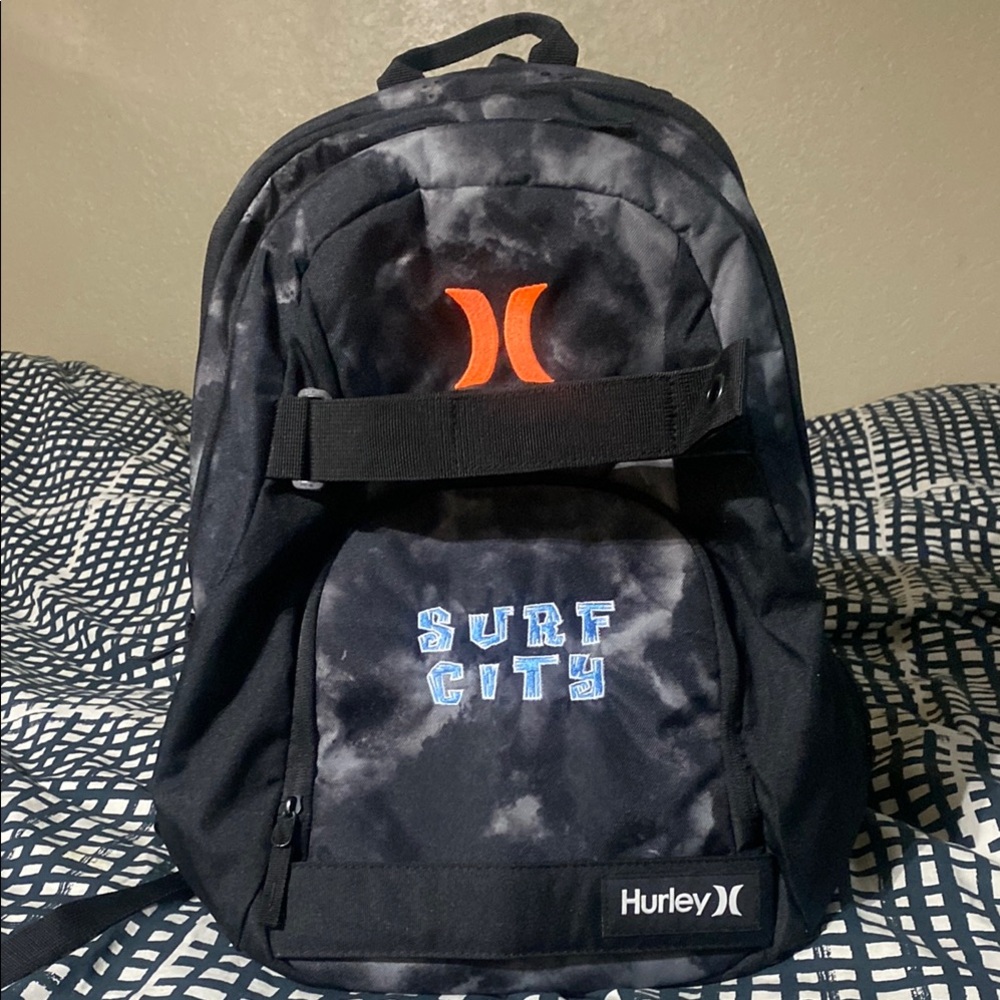 Hurley Black and Gray Men's Backpack